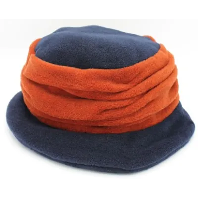 Chapeau Tavira Polaire Femme Orange & Marine - Traclet