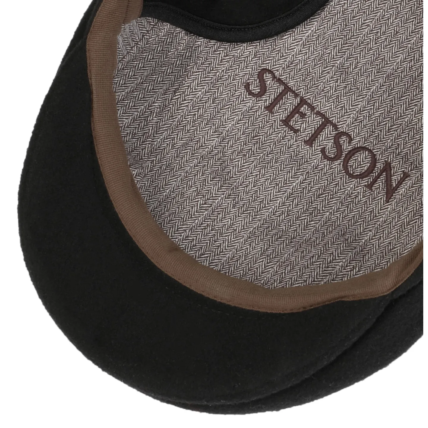 Casquette kent Cache Oreille Noir - Stetson Reference : 20611| Chapellerie Traclet