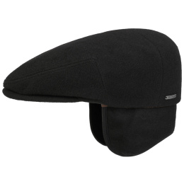 Stetson Kent Cap with Ear Flaps - Black