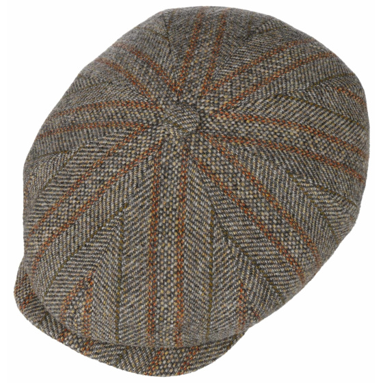 Stetson Fresno Herringbone Virgin Wool Hatteras Cap