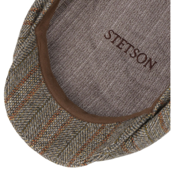 Stetson Fresno Herringbone Virgin Wool Hatteras Cap