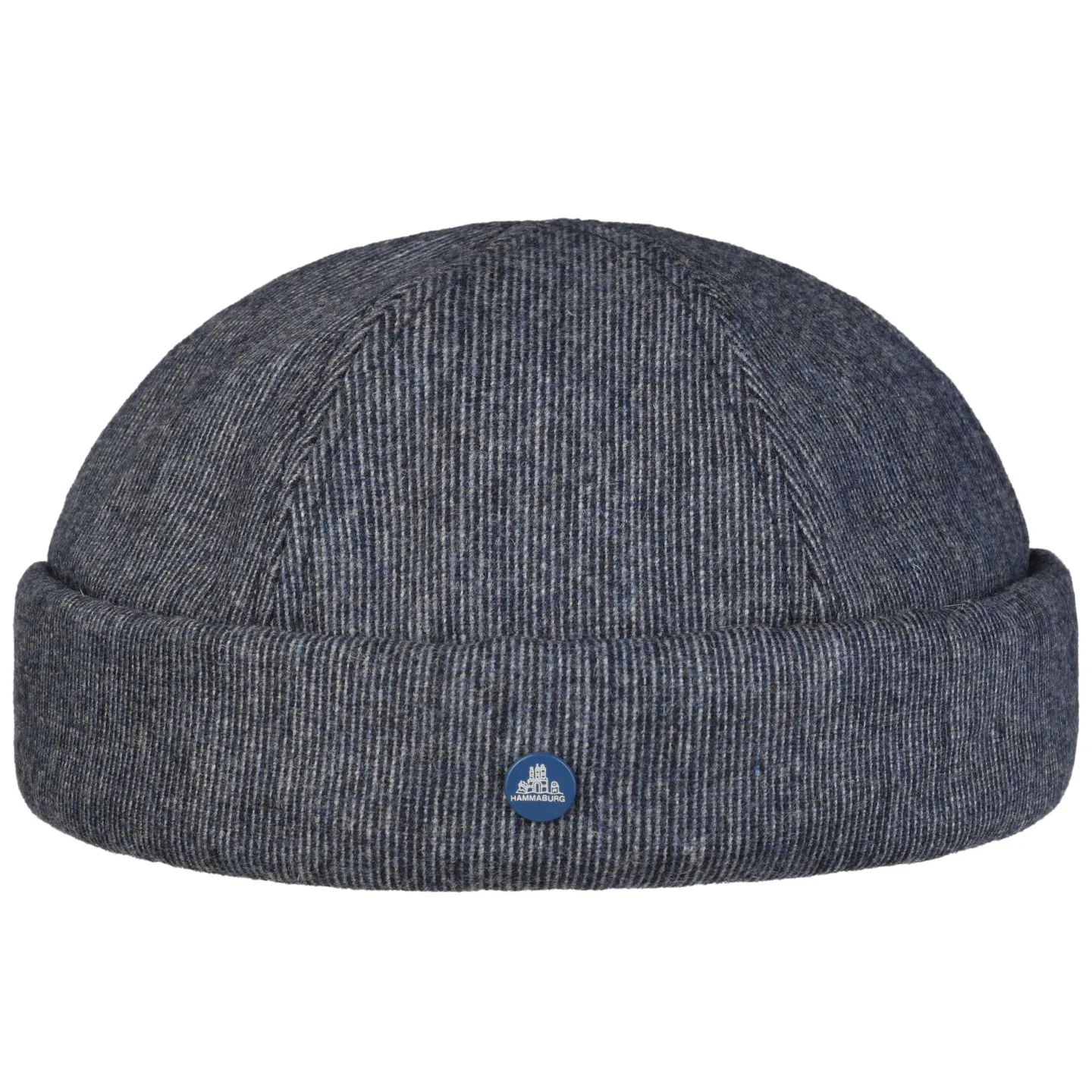 Bonnet Docker Rostock Coton Marinière Gris - Hammaburg