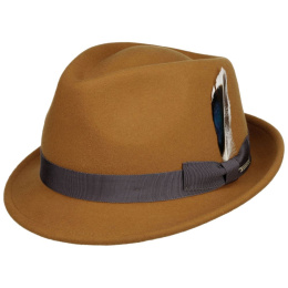 Stetson Champlin Mustard Felt Trilby Hat