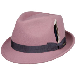 Stetson Pink Felt Champlin Trilby Hat