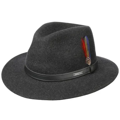 Powell Woolfelt Anthracite Hat - Stetson Reference: 6401 | Traclet Hat Shop