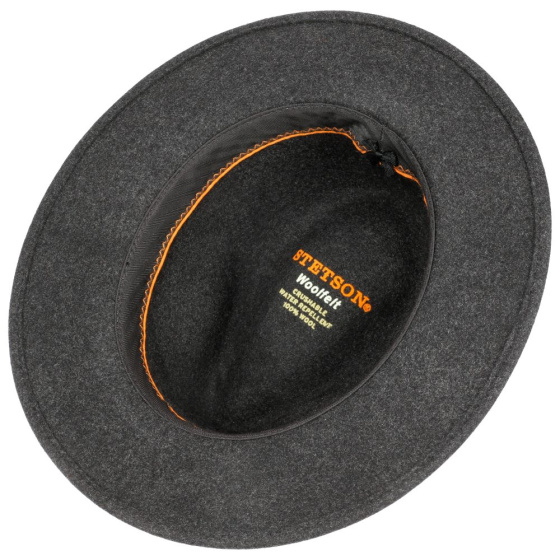 Powell Woolfelt Anthracite Hat - Stetson Powell Woolfelt Anthracite Hat - Stetson