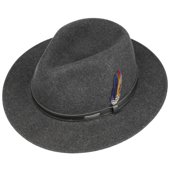Chapeau Powell Woolfelt Anthracite - Stetson