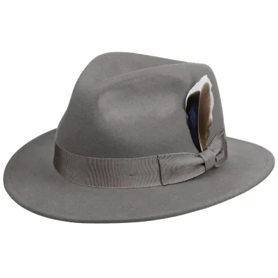 Stetson Louisville Wool & Cashmere Grey Traveller Hat Reference: 20631| Traclet Hat Shop