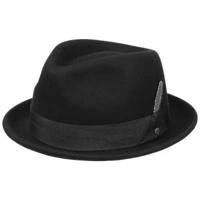 Valema Player Hat Black Felt - Stetson Reference: 20633 | Traclet Hat Shop