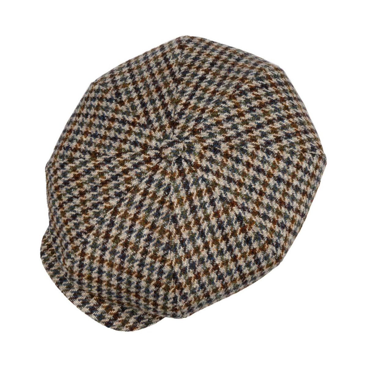 Irische Mütze Houndstooth Harris Tweed Beige - Stetson Referenz: 20636 ...