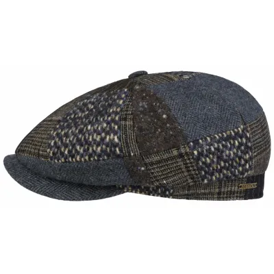 Casquette Hatteras Biloxi Patchwork Laine - Stetson Reference : 20641| Chapellerie Traclet
