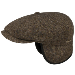 Hatteras Santee Herringbone Wool Cap with Ear Flaps - Stetson