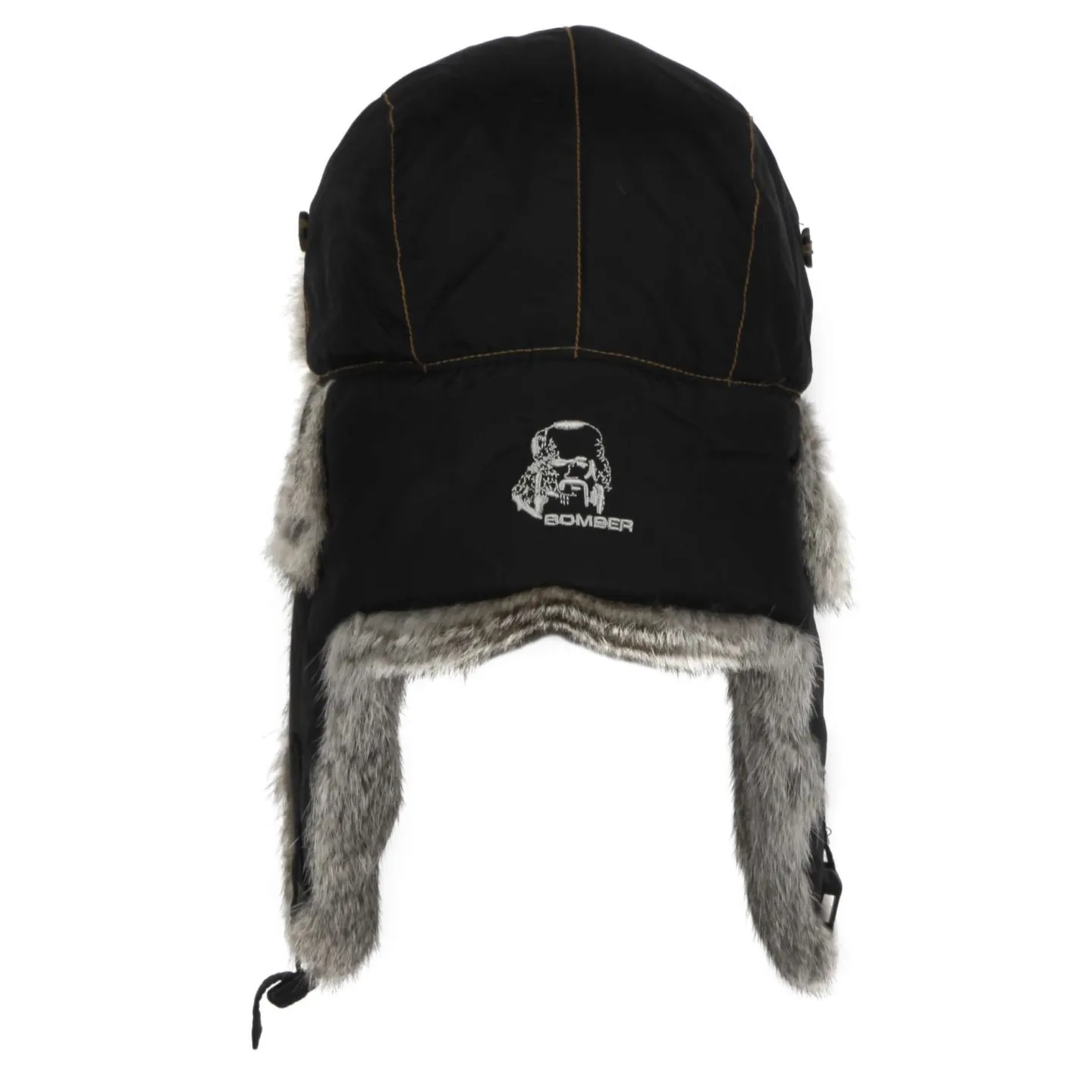Chapka Fourrure - Lapeer Noire - Mad Bomber - Traclet- Blanc Reference : 20647| Chapellerie Traclet