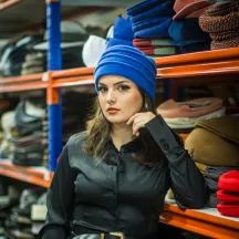 Toque polaire Colette Bleu - Traclet
