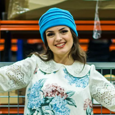 Sky Blue Colette Polar Fleece Toque - Traclet Reference: 2734 | Traclet Hat Shop