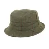 Chapeau Bob Keaton Carreaux Kaki Laine - City Sport