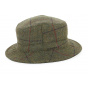 Khaki Plaid Wool Keaton Bucket Hat - City Sport