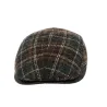 Xavier Checkered Wool Rounded Cap - Gottmann ref 20657 traclet hat shop
