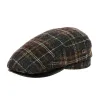 Casquette Bombée Xavier À Carreaux Laine - Gottmann