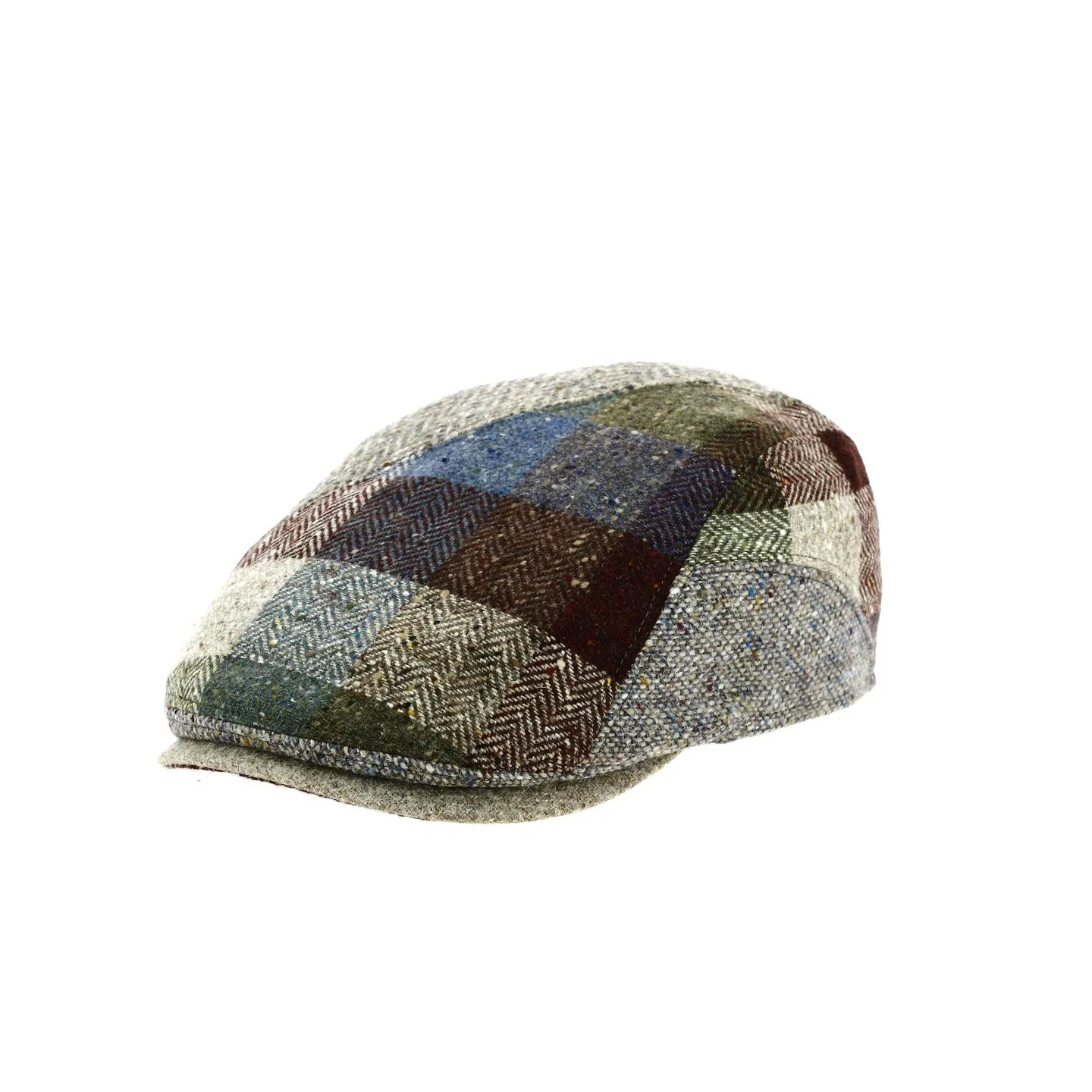 Daytona Curved Patchwork Beige Cap - Gottmann ref 20663 traclet hat shop