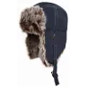 Chapka Sherpa Fausse Fourrure Marine - Traclet Reference : 12311 | Chapellerie Traclet