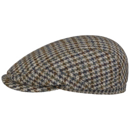 Stetson Dundalk Harris Tweed Virgin Wool Flat Cap