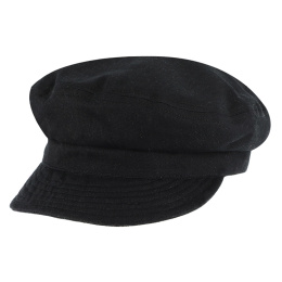 Black Cotton Bréda Sailor Cap - Traclet