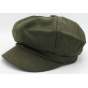 Tania Wool Newsboy Cap Olive - Traclet