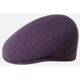 Plum Wool 504 Cap - Kangol