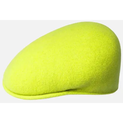 Wool 504 Fluorescent Yellow Cap - Kangol Reference: 20710| Traclet Hat Shop