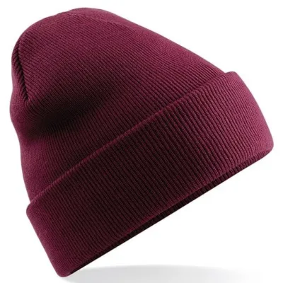 Bonnet Long Acrylique Bordeaux - Beechfield Reference : 20721| Chapellerie Traclet