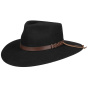 Traveller Big Australian Black Felt Hat - Statesman
