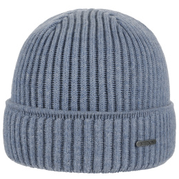 Parkman Knit Sky Blue Wool Beanie - Stetson
