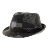 chapeau trilby patchwork
