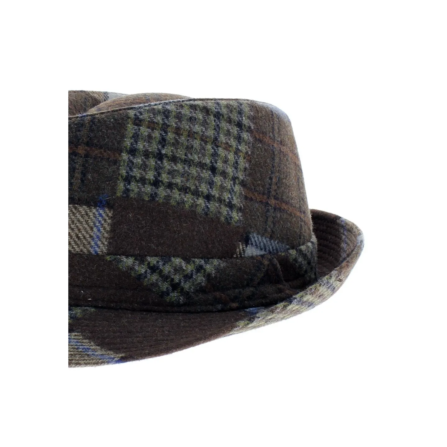 chapeau homme trilby patchwork - boutique de chapeau