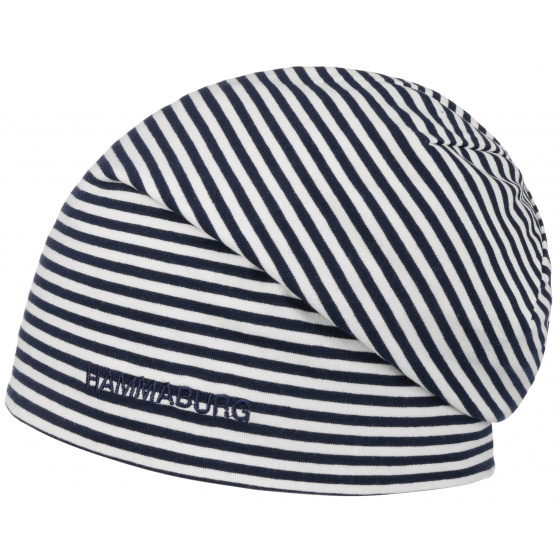 Bonnet Long Ayden Réversible Coton Noir & Gris - Hammaburg