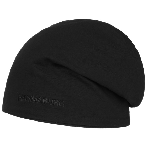 Bonnet Long Ayden Réversible Coton Noir & Gris - Hammaburg