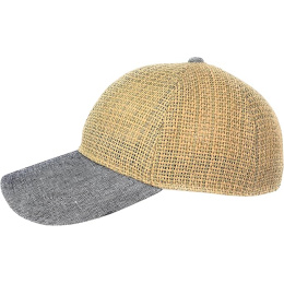 Valentin Natural Straw Baseball Cap - Traclet