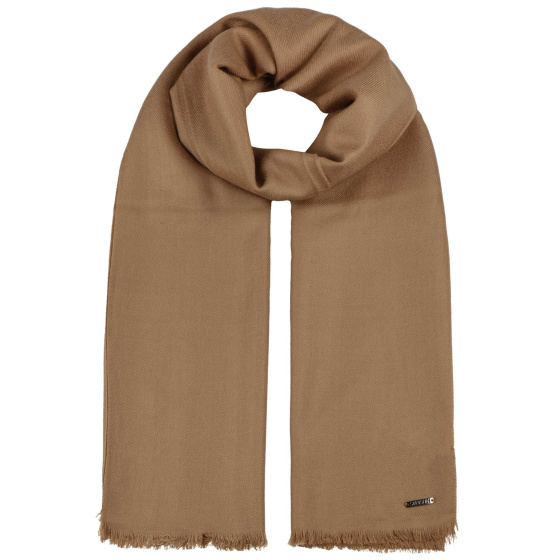 La Foly Wool Scarf Beige - Stetson