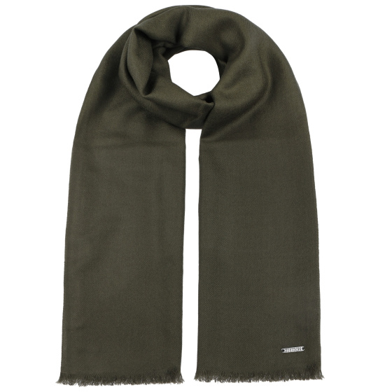 La Foly Wool Scarf Olive - Stetson