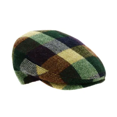 Justin Plaid Wool Flat Cap Traclet ref 20763