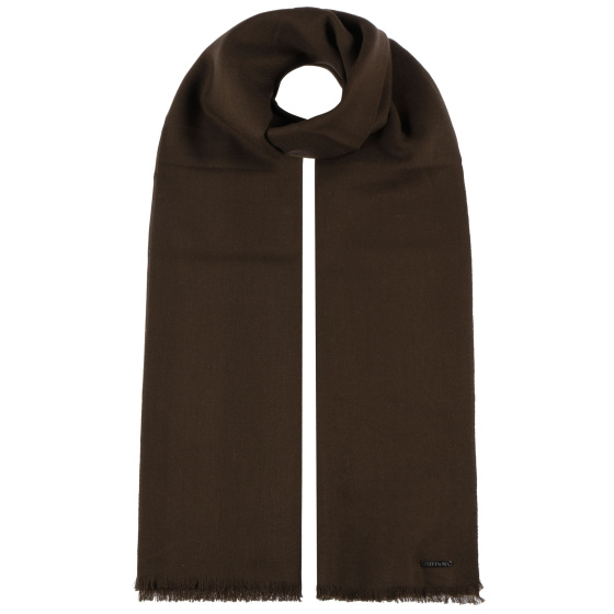 La Foly Brown Wool Scarf - Stetson