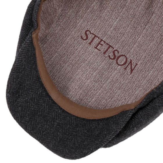 Casquette Hatteras Woolrich Anthracite - Stetson Casquette Hatteras Woolrich Anthracite - Stetson