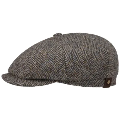 Hatteras Herringbone Harris Tweed Cap - Stetson Reference: 20774| Traclet Hat Shop