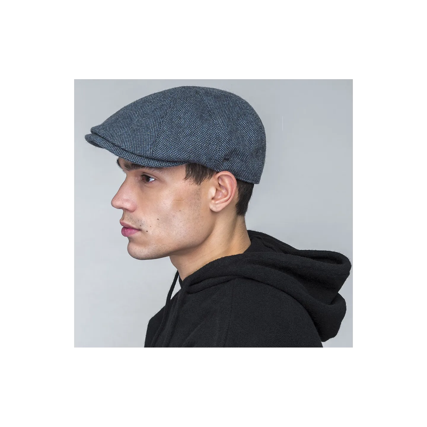 Brown Navy Flat Cap - Bailey Reference: 20779| Traclet Hatmakers