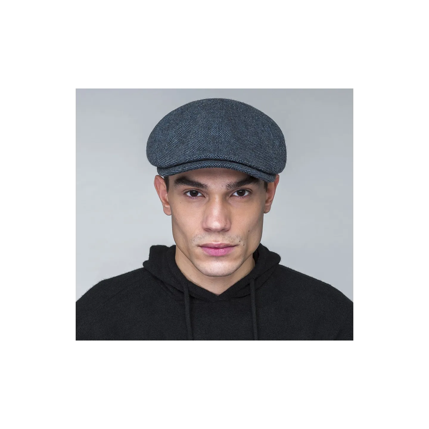 Brown Navy Flat Cap - Bailey Reference: 20779| Traclet Hatmakers