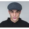 Brown Navy Flat Cap - Bailey Reference: 20779| Traclet Hatmakers