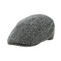 Grey chevron Daffy flat cap by Traclet