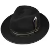 Chapeau Fedora Greenwich Feutre Laine Noir - Stetson  Reference : 20790 | Chapellerie Traclet