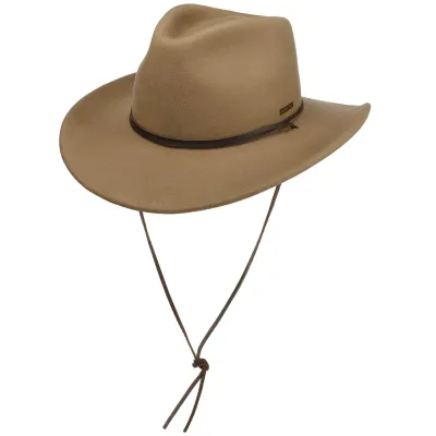Stetson Beacon Western Felt Hat - Beige ref 20793 traclet hat shop